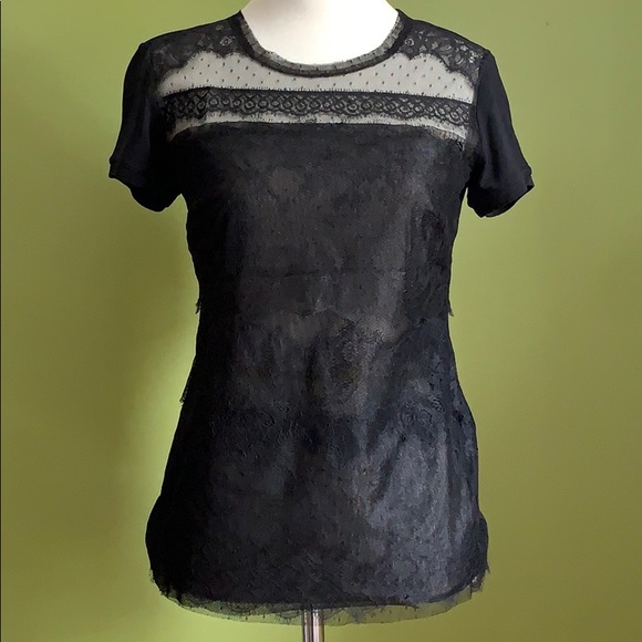 BCBG Max Azria lace t shirt in XXS - Picture 1 of 10